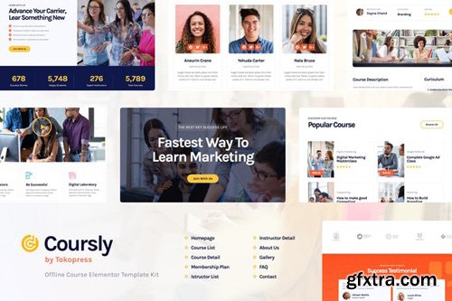 ThemeForest - Coursly v1.0 - Offline Course Elementor Template Kit - 26126773
