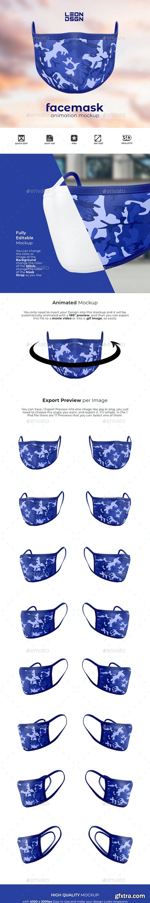 GraphicRiver - Face Mask - Animation Mockup 26690627