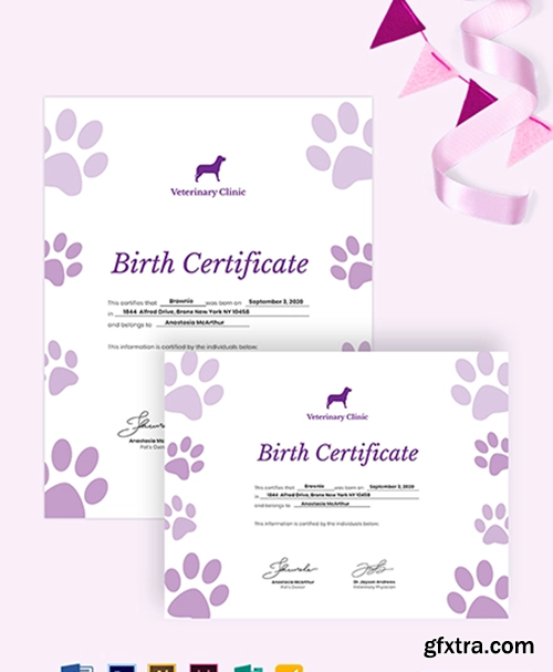 Pet-Birth-Certificate-Template