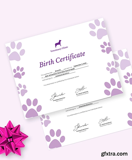 Sample-Pet-Birth-Certificate