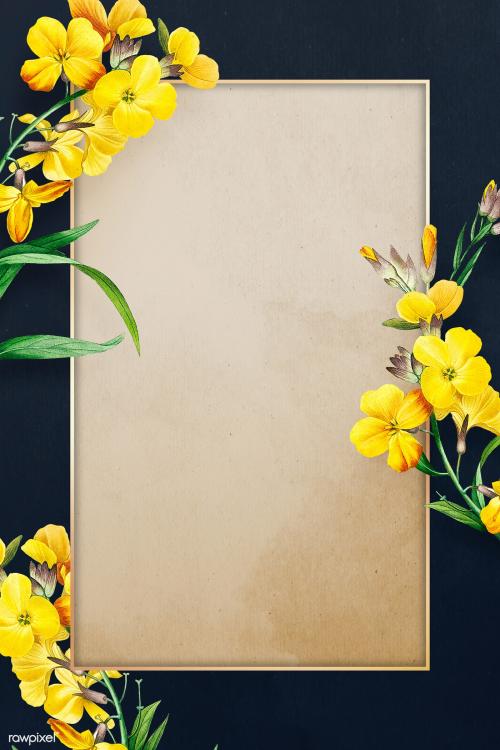 Blank rectangle wallflower frame mockup - 2090608