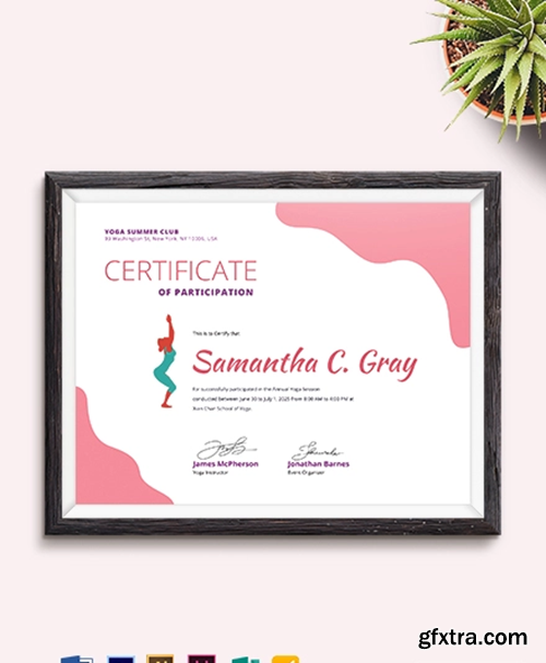 Yoga-Certificate-Template