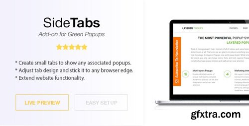 CodeCanyon - Side Tabs v2.01 - Green Popups Add-On - 10335326