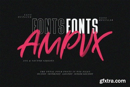 AMPVX SVG Brush Font Free Sans