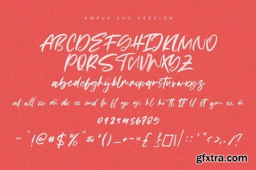 AMPVX SVG Brush Font Free Sans