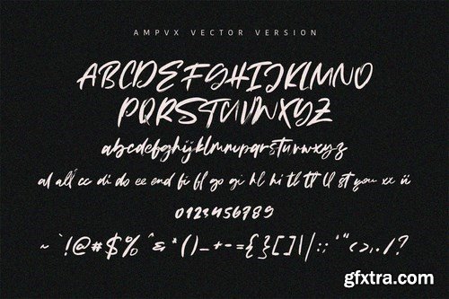 AMPVX SVG Brush Font Free Sans