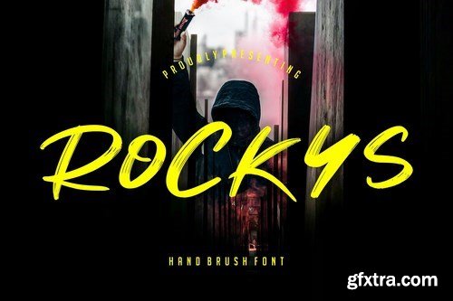 Rockys Handbrush Font