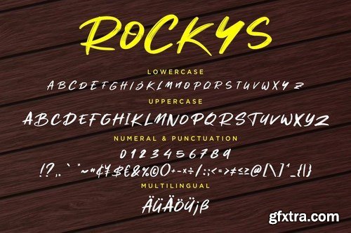 Rockys Handbrush Font