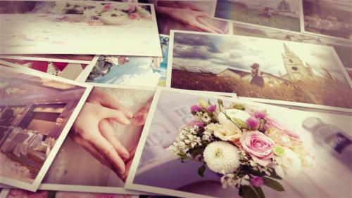 LovePik - Wedding beautiful wedding photo scattered ae template - 23979