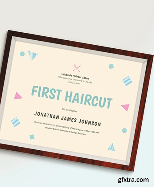 Sample-Modern-First-Haircut-Certificate