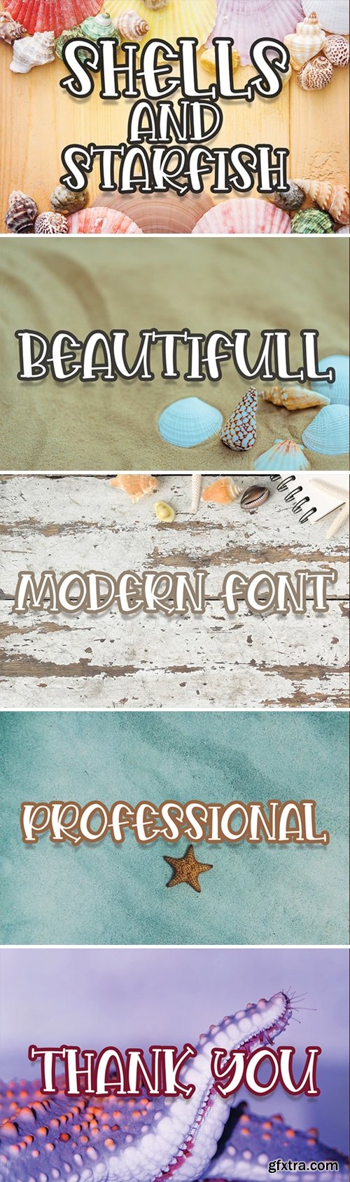 Shells and Starfish Font