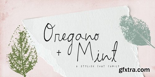 Oregano and Mint Font Family