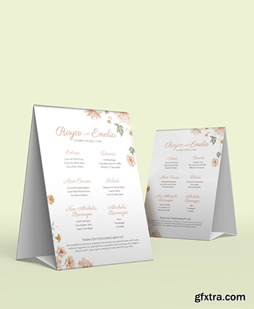 Sample-Floral-Wedding-Menu