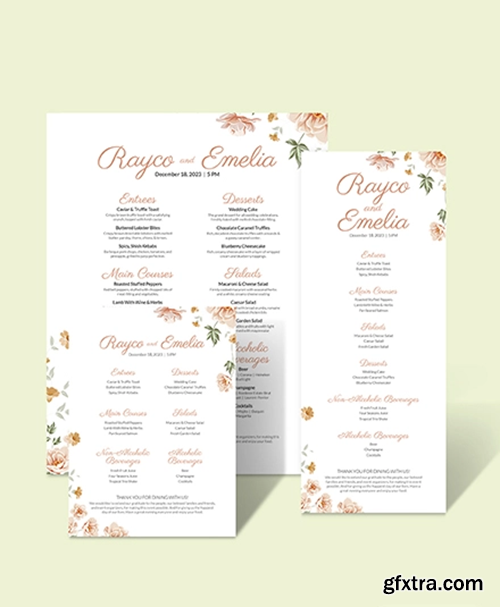 Floral-Wedding-Menu-Download