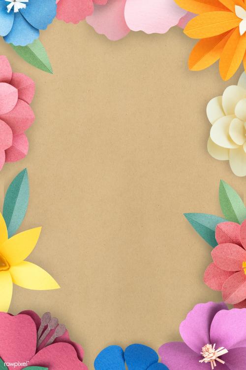 Colorful and tropical floral frame mockup - 2105453