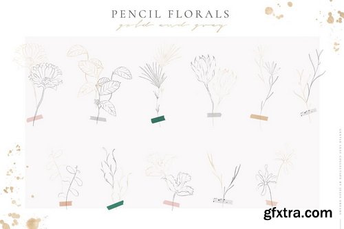 CM - Gentle Leaf Watercolor Collection - 4555996