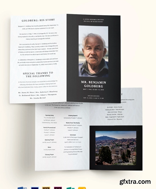 Minimalistic-Eulogy-Funeral-Bi-fold-Brochure