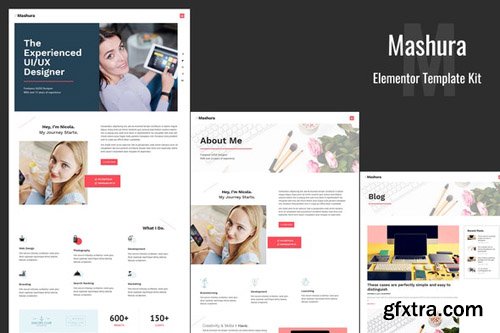 ThemeForest - Mashura v1.0 - Portfolio Elementor Template Kit - 26417220