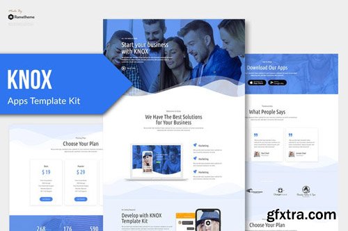 ThemeForest - Knox v1.0 - Technology & Apps Template Kit - 26276464