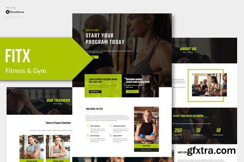 ThemeForest - Fitx v1.0 - Fitness & Gym Template Kit - 26408427