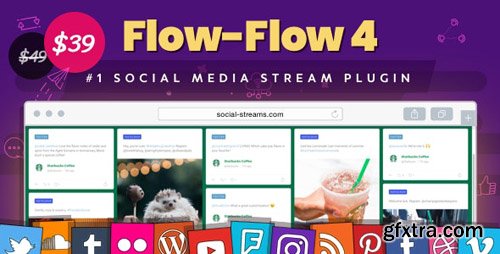 CodeCanyon - Flow-Flow v4.1.31 - Facebook Instagram Twitter Feed - WordPress Social Stream & Grid Gallery Plugin - 9319434