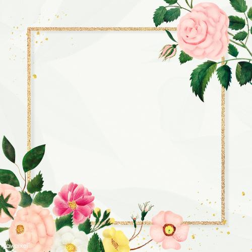 Vintage flower frame illustration - 2209069