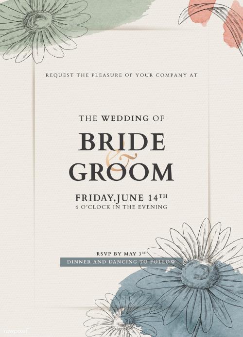 Wedding card mockup - 2211284