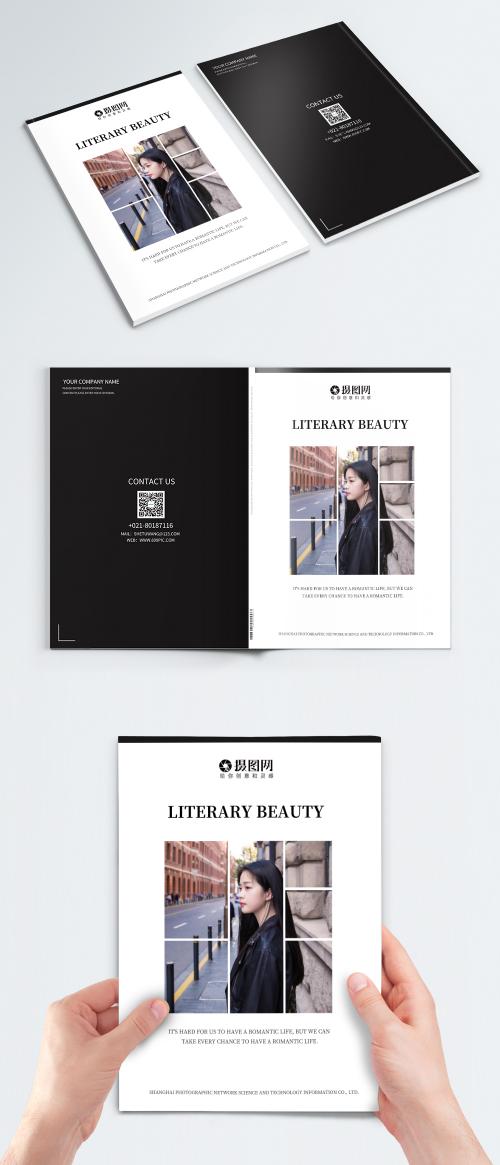 LovePik - simple literary beauty magazine album cover - 401506515