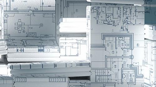 Videohive - Construction and Electric Blueprints White Intro. 6 Ready Presets.