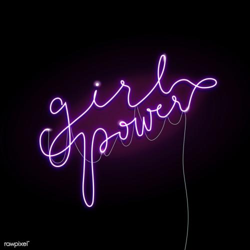 Feminine neon sign design resource icon - 2253345