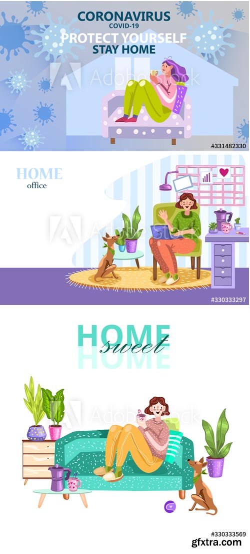 Stay at Home Backgrounds