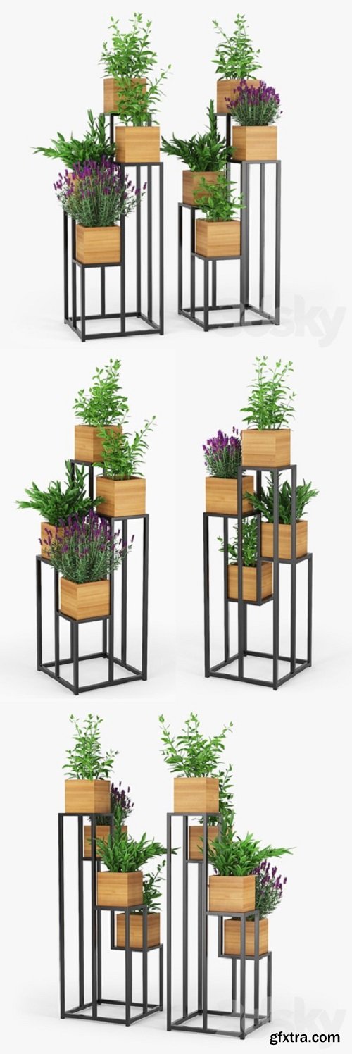 Quadrant plant stand