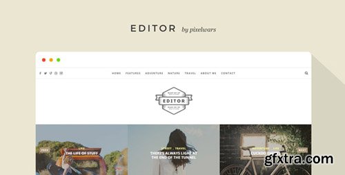 ThemeForest - Editor v1.5.6 - A WordPress Theme for Bloggers - 11404349