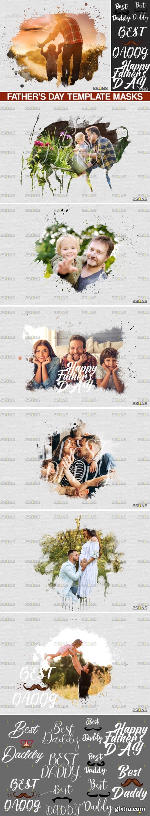 Father\'s Day Watercolor Template 4145127