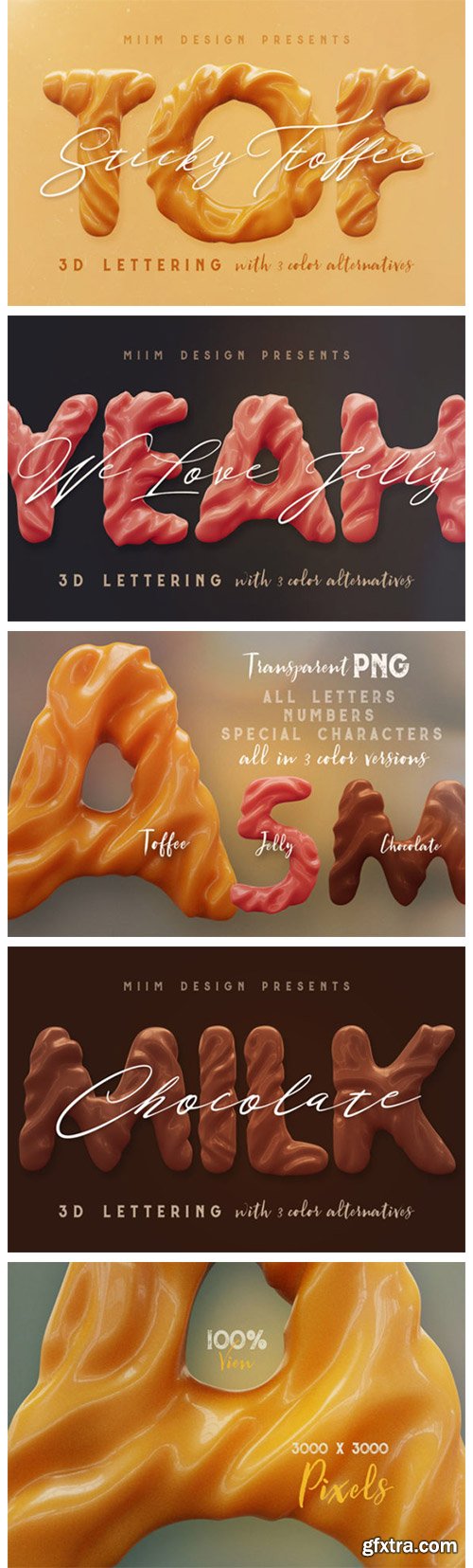 Sticky Toffee - 3D Lettering 4143951