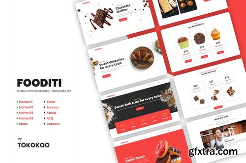 ThemeForest - Fooditi v1.0 - Restaurant and Cafe Elementor Template Kit - 26316868