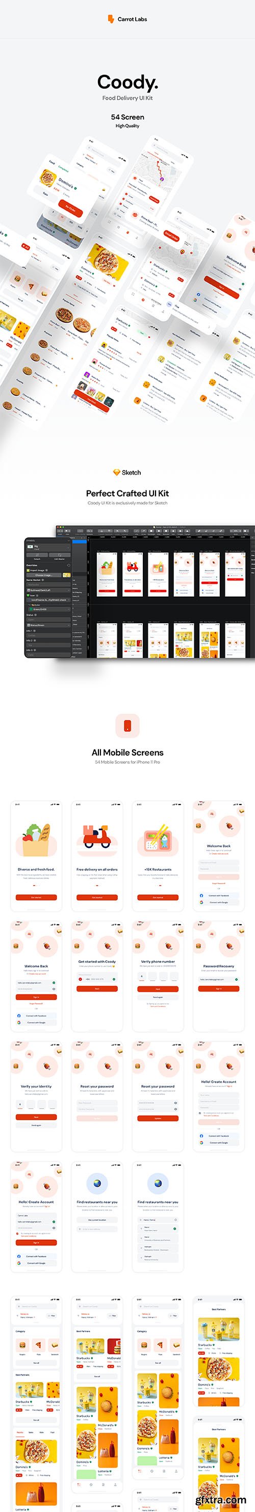 Coody Food iOS UI Kit