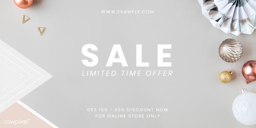 Festive sale ads template mockup - 2020241