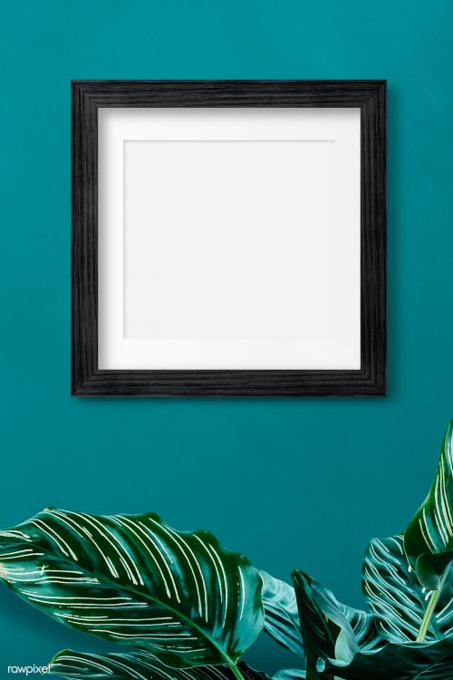 Black photo frame mockup - 2021864