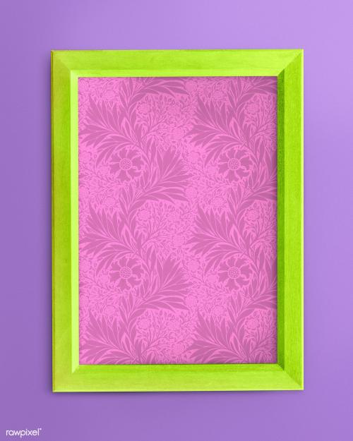 Green photo frame mockup - 2023146