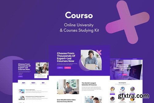 ThemeForest - Courso v1.0 - Online University & Courses Elementor Template Kit (Update: 14 May 20) - 26034372