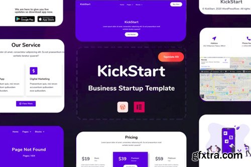 ThemeForest - KickStart v1.0 - Creative Digital Business Elementor Template Kit (Update: 12 May 20) - 26292496