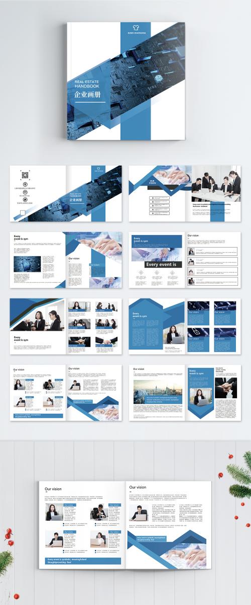 LovePik - blue corporate brochure - 401148867