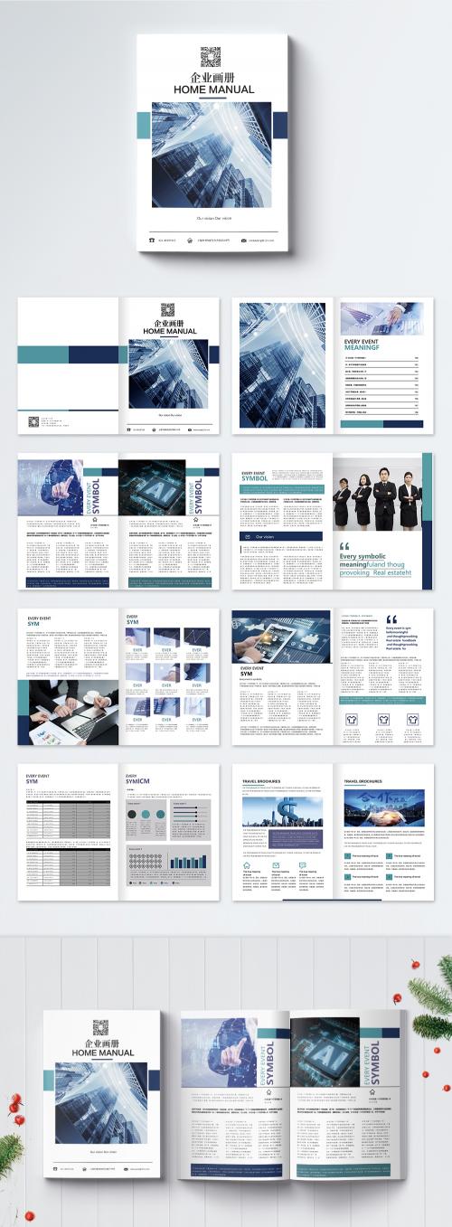 LovePik - blue corporate brochure - 401148868