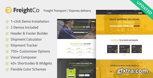 ThemeForest - FreightCo v1.1.2 - Transportation & Warehousing Shipping WordPress Theme - 22105701