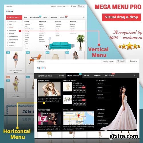 Mega Menu PRO v2.2.5 - PrestaShop Module