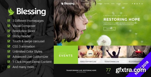 ThemeForest - Blessing v1.5.8 - Responsive WordPress Theme for Church Websites - 20514866