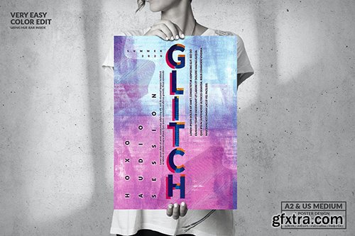 Glitch Music - Big Poster Design