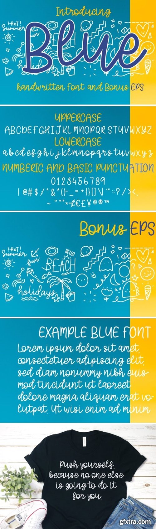 Blue Font