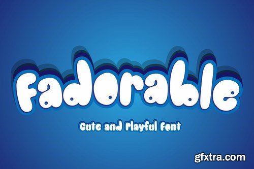 Fadorable - Cute And Playful Font